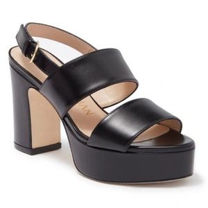 Stuart Weitzman Ono Sandal - Black Leather